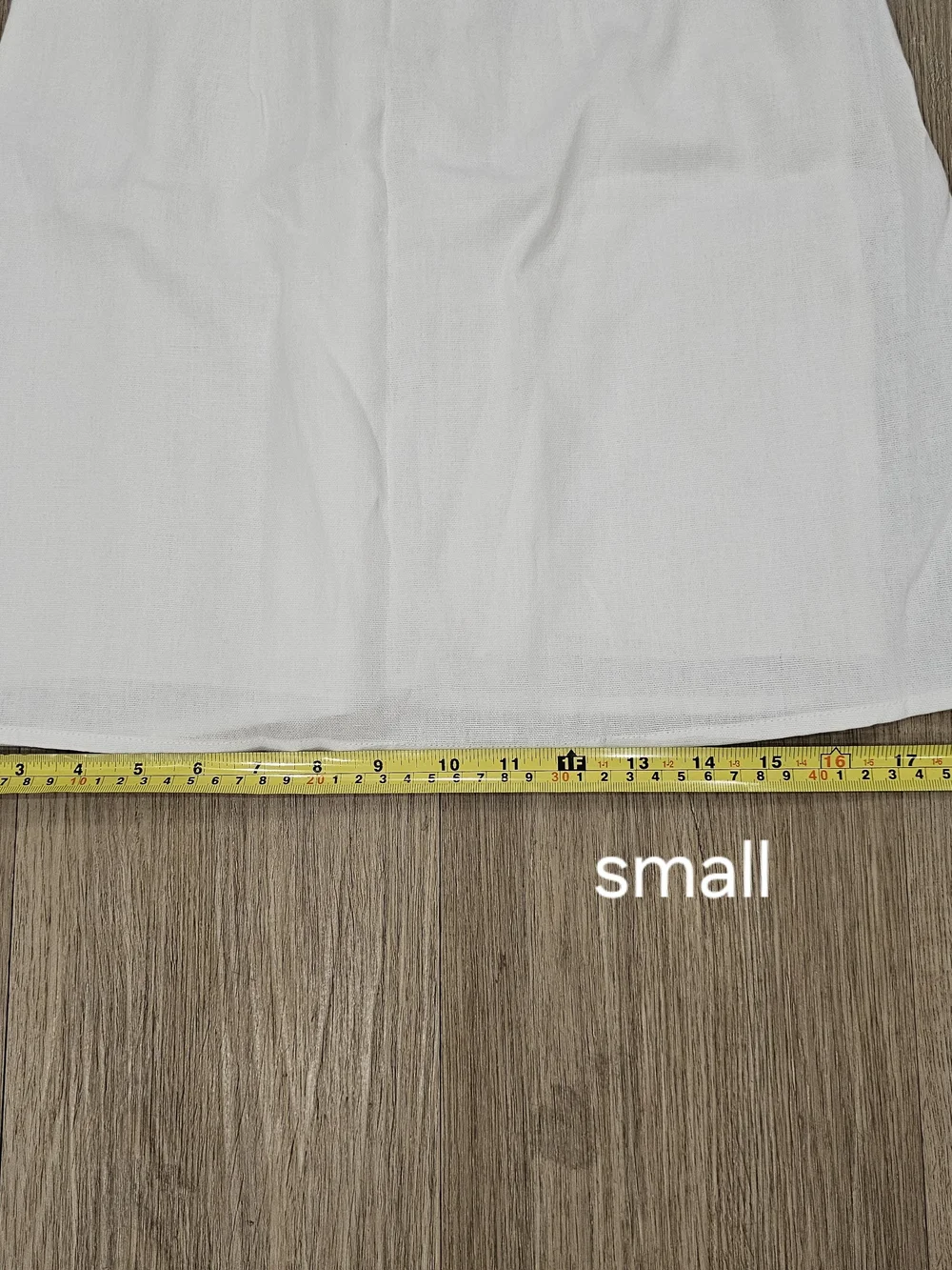NWT Speechless White Linen Blend Long Puff Sleeve Square Neck Mini Dress in S&M - Picture 10 of 15